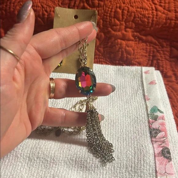 Elegant‎ Gold and Multicolor Jewelry Set local artisan jewelry